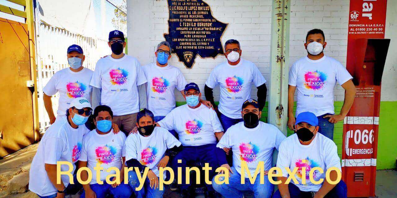 Obra de servicio Rotary Club Creel Chihuahua 4